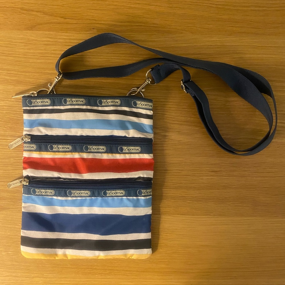 LeSportsac Multicolor Striped Crossbody Bag